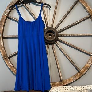 Cobalt blue mini dress